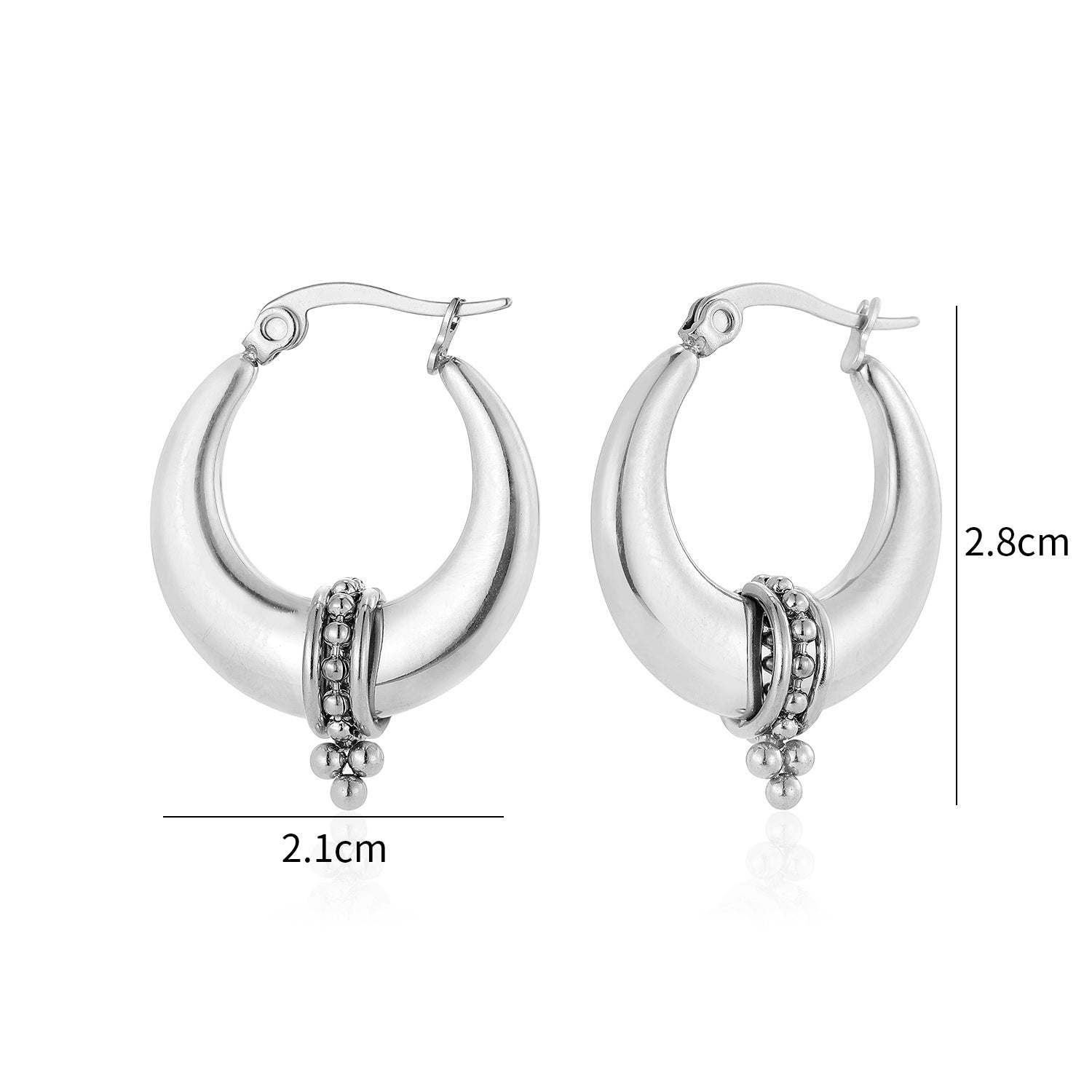 Zen Bali hoops zilver - Desieradenconcurrent.nl